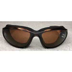 Panoptx - BORA CV F1406 Motorcycle Padded Sport Sunglasses Dark Brown Tortoise